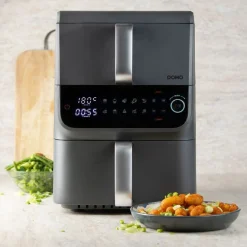 Keukentoestellen|ohgreen Airfryer double fry zone verticaal 3,5+6,5l