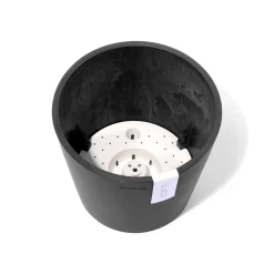 Kunststof|Ecocheques|ohgreen Amsterdam 20cm donkergrijs met waterreservoir