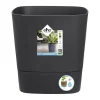 Kunststof|Ecocheques|ohgreen AQUA CARE VIERKANT 30CM HOUTSKOOLGRIJS