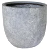 Aardewerk|ohgreen Arizona egg pot grijs d25h25