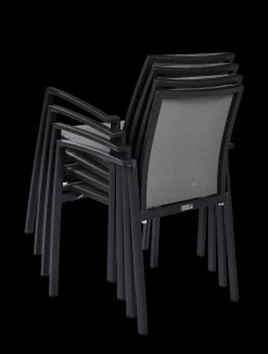 Tuinmeubelen|ohgreen Armstoel Grant zilver grijs/charcoal