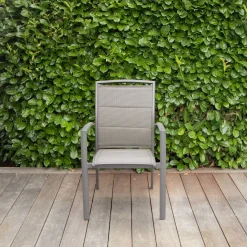 Tuinmeubelen|ohgreen Armstoel Modulo grijs antraciet