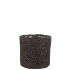 Potten En Vazen|ohgreen Atlantic mand grijs - h14xd14cm