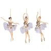 Kerstornamenten|ohgreen Ballerina ornament met tule en parels