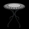 Tuinmeubelen|ohgreen Bistrotafel Rodin d60cm mozaiek zwart/wit