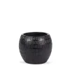 Potten En Vazen|ohgreen Black Ancient Sierpot l l16,5xb16,5x13 zwart