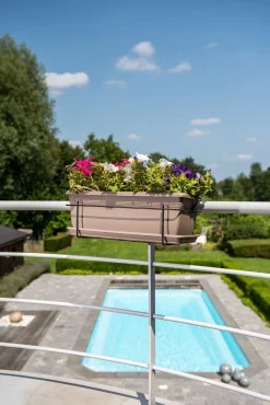 Kunststof|Ecocheques|ohgreen Bloembak relax 50x20h16 taupe