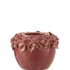 Potten En Vazen|ohgreen Bloemp bloem keramiek roze s (17x17x13cm)
