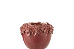 Potten En Vazen|ohgreen Bloemp bloem keramiek roze s (17x17x13cm)
