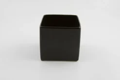 Potten En Vazen|ohgreen BLOEMPOT VIERKANT BASIC MINI Ø 7CM MAT ZWART
