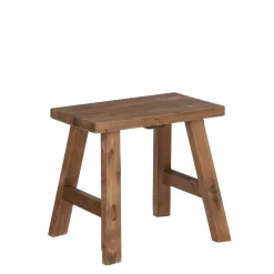 Meubilair|ohgreen Bold kruk recycled hout bruin - l38xb28,5xh34cm