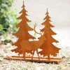 Decoratie|ohgreen Bos met hert op basis