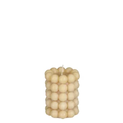 Kaarsen|ohgreen Bubble kaars l.bruin - h9,5xd7,5cm