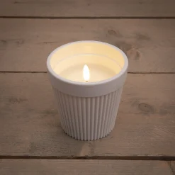 Verlichting|ohgreen Buitenkaars in pot 3d vlam wit