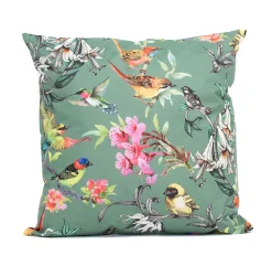 Accessoires En Onderhoud|ohgreen Buitenkussen vogels groen 45x45cm
