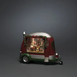 Deco Verlichting Binnen|ohgreen Caravan met kerstman die speelgoed repareert