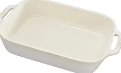 Koken|ohgreen Ceramic by Staub Gratineerschaal 34 x 24 cm - ivoor
