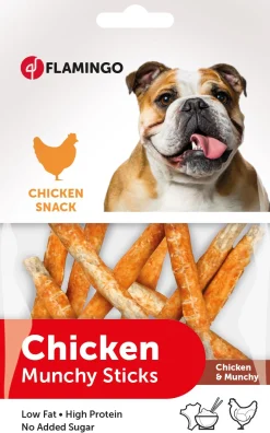 Hond Voeding|Werelddierendag|ohgreen Chick'n snack munchy milk stick 80gr
