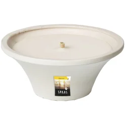 Geuren|ohgreen Citronellakaars in witte schaal - Ginger Love