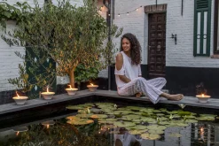 Geuren|ohgreen Citronellakaars in witte schaal - Ginger Love