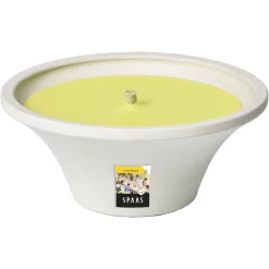 Geuren|ohgreen Citronellakaars in witte schaal - Lemon Breeze