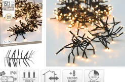 Basis Kerstverlichting|ohgreen Clusterverlichting 1512led warm wit