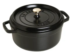 Koken|ohgreen Cocotte rond 24 cm zwart