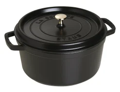 Koken|ohgreen Cocotte rond 28 cm zwart