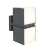 Verlichting|Ecocheques|ohgreen Cuba wandlamp met 2 lichkoppen donkergrijs led 24.4w