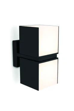 Verlichting|Ecocheques|ohgreen Cuba wandlamp met 2 lichkoppen mat zwart led 24.4w