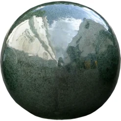 Beelden|ohgreen Decoratieve bol geglazuurd jade