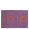 Matten|ohgreen Deurmat hello - l60xb40xh1,5cm