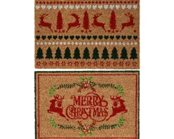 Kerstdecoratie|ohgreen Deurmat kokosvezel christmas
