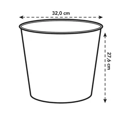 Ecocheques|Potten En Vazen|ohgreen Diamond hoog easy insert 32cm