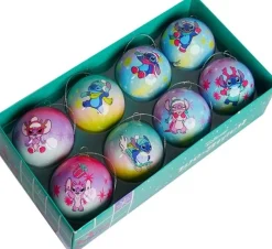 Kerstballen|ohgreen Doos met 8 kerstballen stitch
