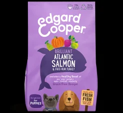 Hond Voeding|ohgreen Edgard & cooper, hondenbrokken voor puppy zalm & kalkoen, 700g