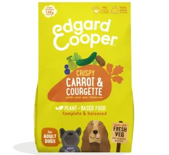Hond Voeding|ohgreen Edgard & cooper, hondenbrokken voor adult plant based wortel, 1kg