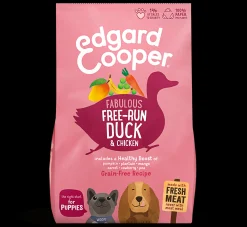 Hond Voeding|ohgreen Edgard & cooper, hondenbrokken voor puppy eend & kip, 12kg