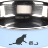 Eet-En Drinkpotten|ohgreen Eetpot kat kena blauw 11,5cm 160ml