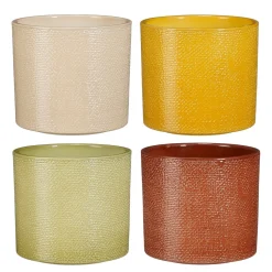 Potten En Vazen|Herfst|ohgreen Era pot rond jute- h12,5xd13,5