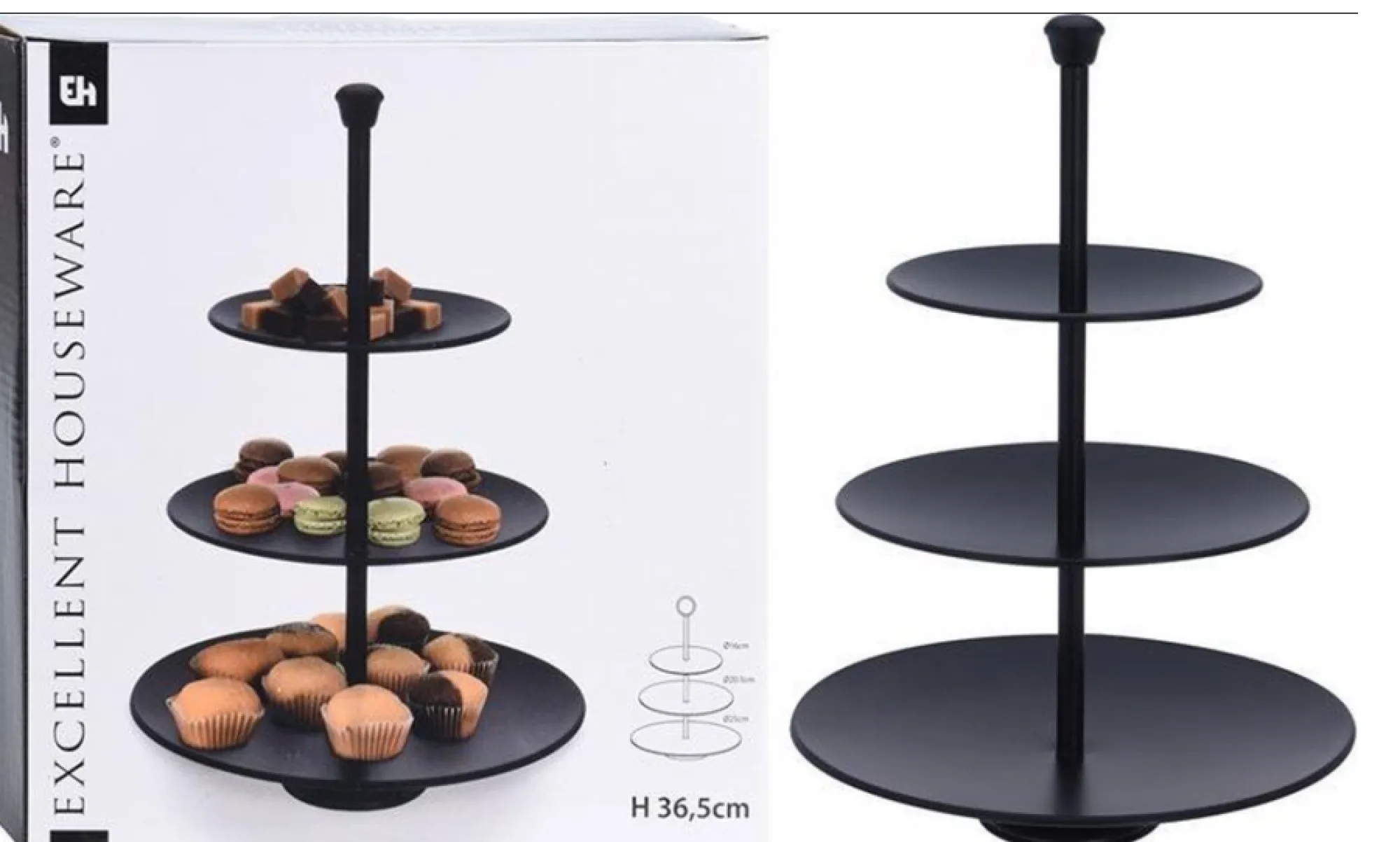 Servies|ohgreen Etagere met 3 verdiepingen