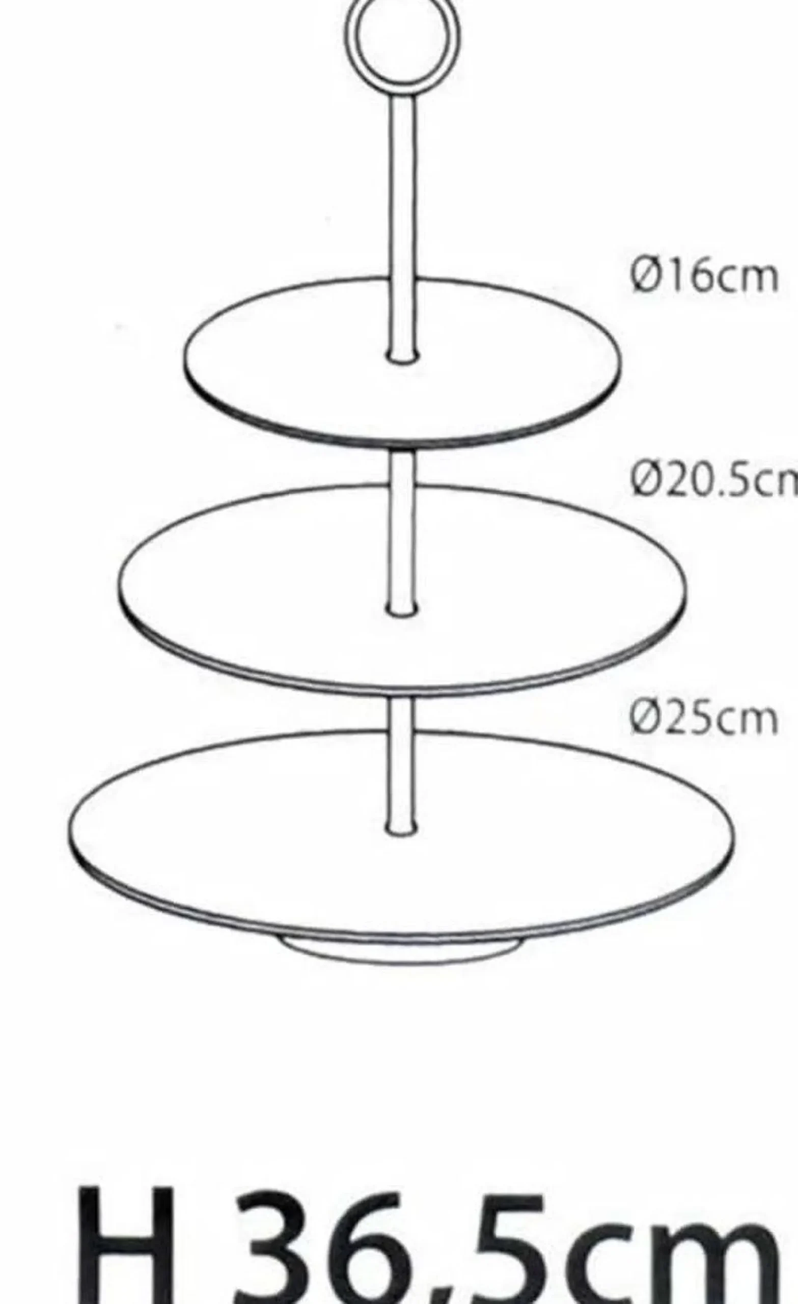 Servies|ohgreen Etagere met 3 verdiepingen