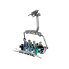 Lemax Kerstdorpen|ohgreen Figuren zittend ski's 1:32