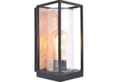Verlichting|ohgreen Flair wandlamp mat zwart e27 40w