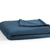 Accessoires En Onderhoud|ohgreen FLOCON THROW 130x180 Fjord (dark blue) Polaire