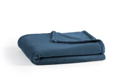 Accessoires En Onderhoud|ohgreen FLOCON THROW 130x180 Fjord (dark blue) Polaire