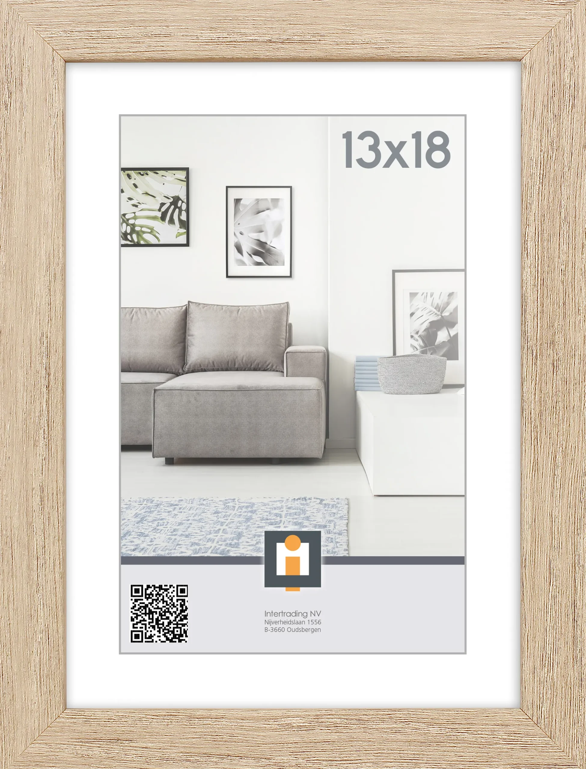 Sfeermakers|ohgreen fotolijst livorno vintage eik 13x18 cm