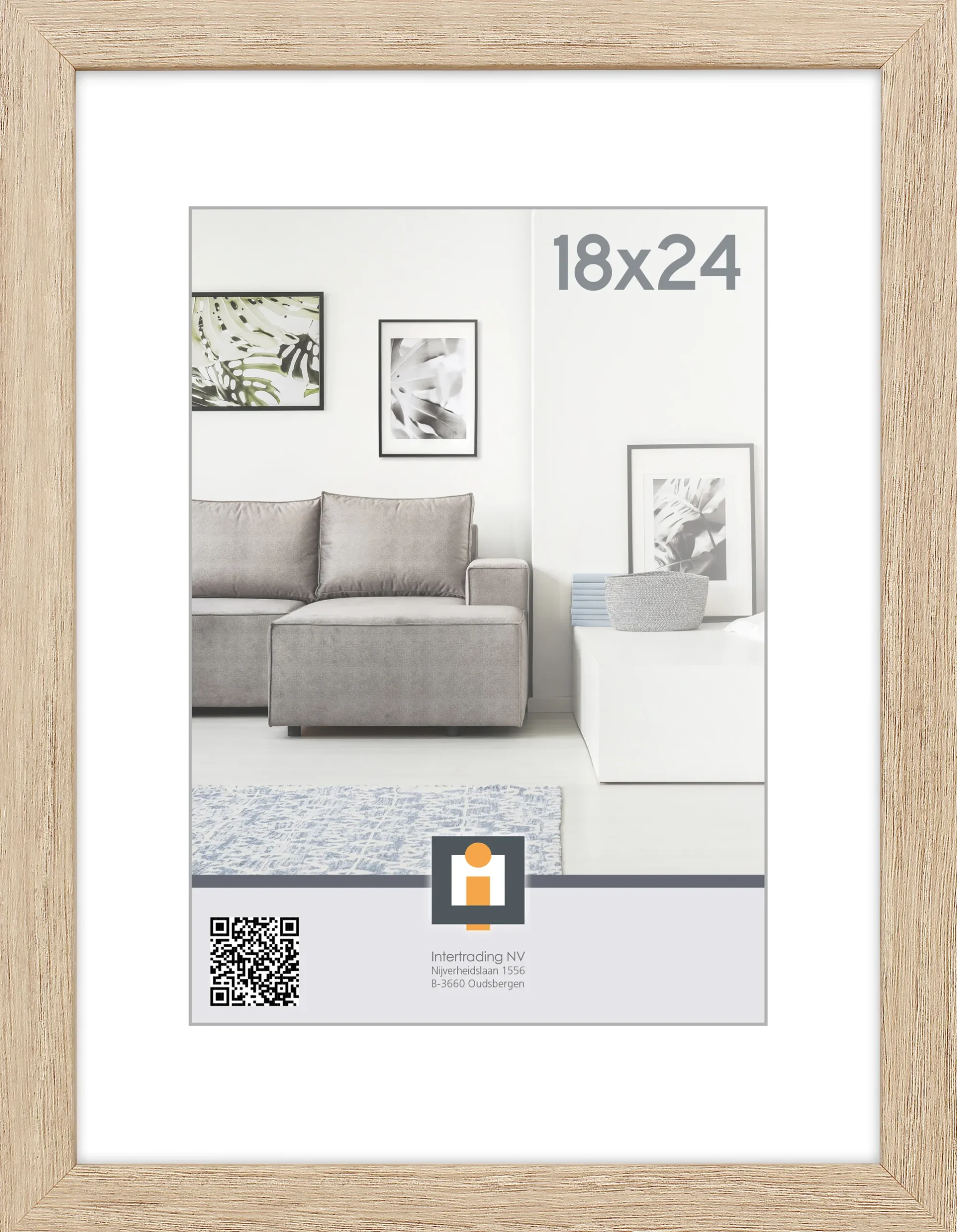 Sfeermakers|ohgreen fotolijst livorno vintage eik 18x24 cm