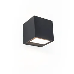 Verlichting|Ecocheques|ohgreen Gemini wandlamp mat zwart led 9w