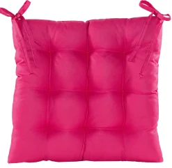 Accessoires En Onderhoud|ohgreen Gewatteerd stoelkussen donker roze 38x38cm